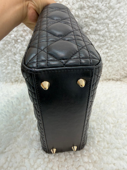 Lady Dior , Size Small, Grey/ Gold