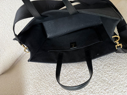 Givenchy black canvas G tote bag