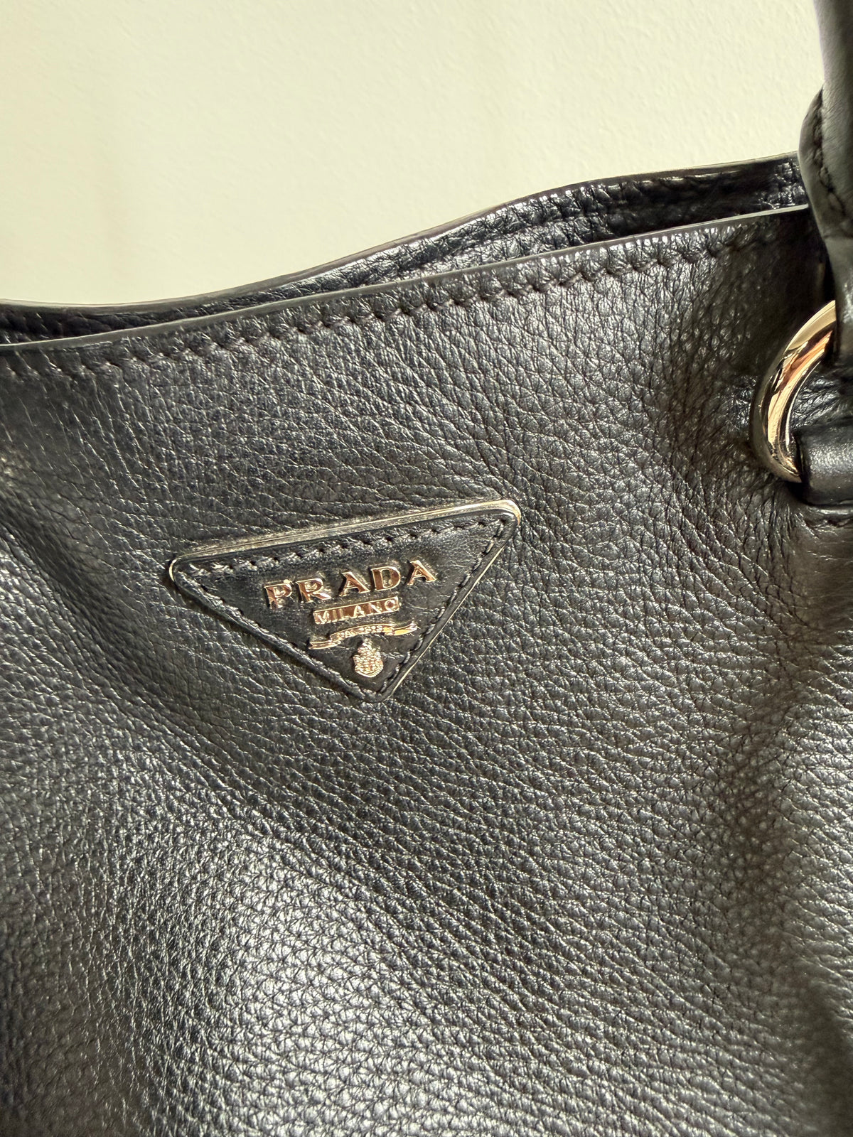 Prada Vitello Daino leather tote bag