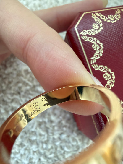 Cartier love ring with diamond size 59