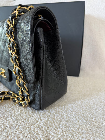 Chanel Classic flap jumbo black caviar with GHW