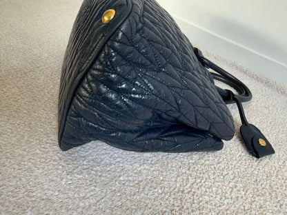 Miu Miu Matelassé Leather Tote Bag