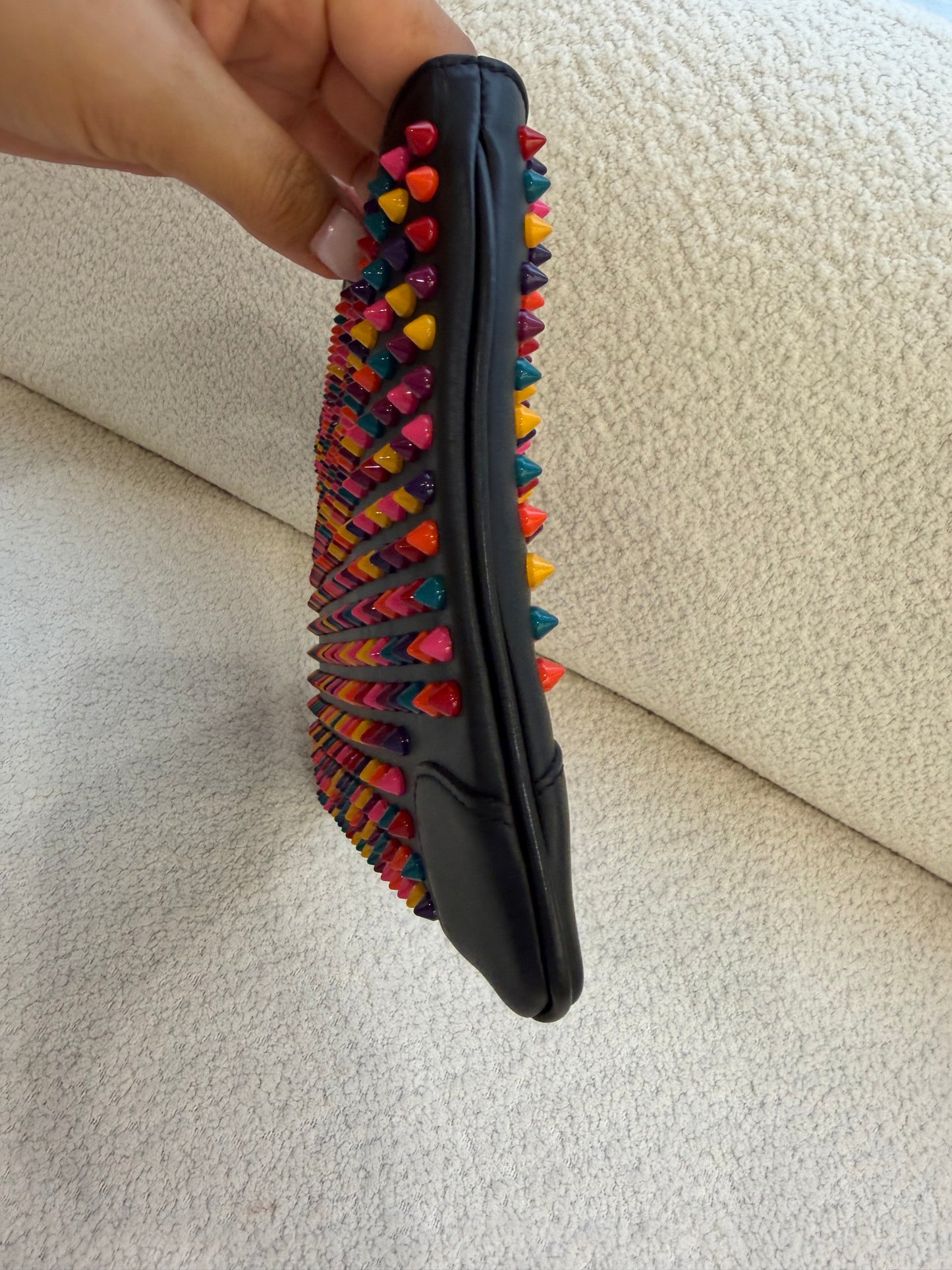 Christian Louboutin spiked bag 
RRP $1290