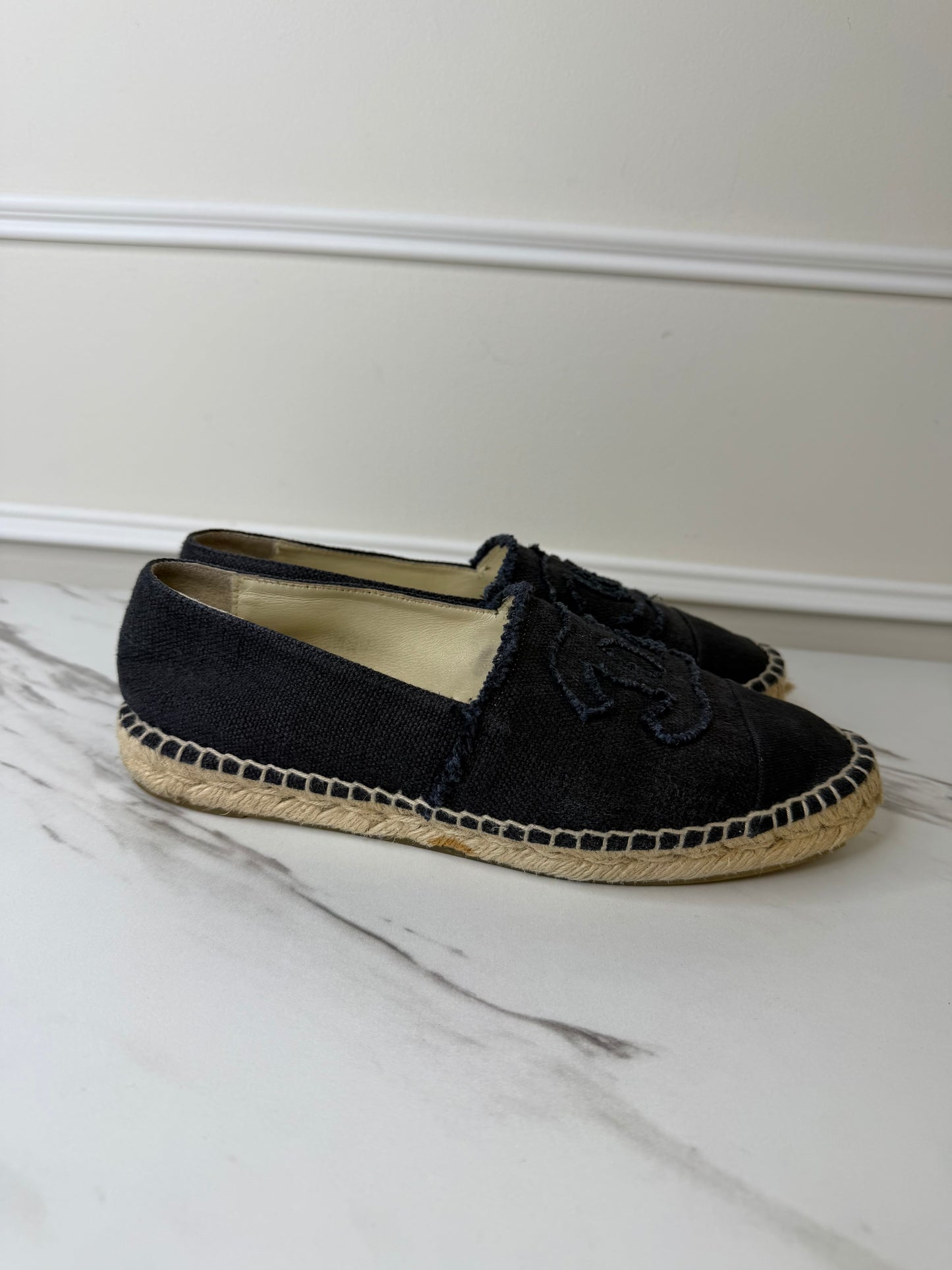 Chanel Classic CC Espadrilles, Size 39
