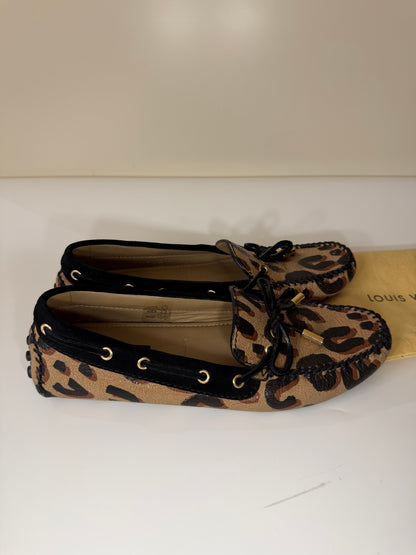 Louis Vuitton Leopard Print Loafers