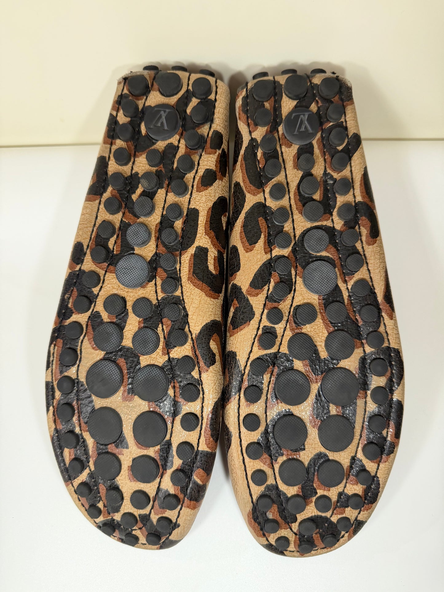 Louis Vuitton Leopard Print Loafers