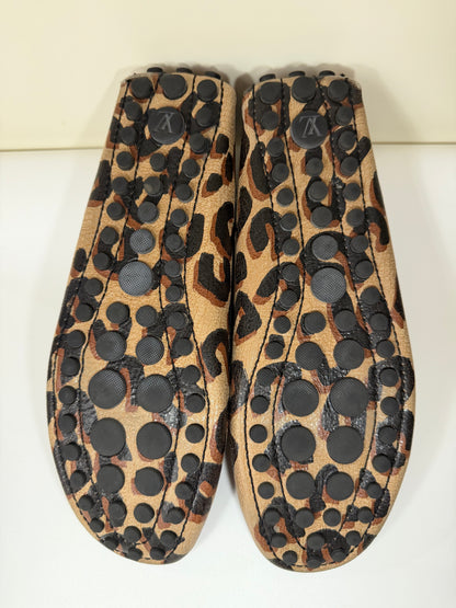 Louis Vuitton Leopard Print Loafers