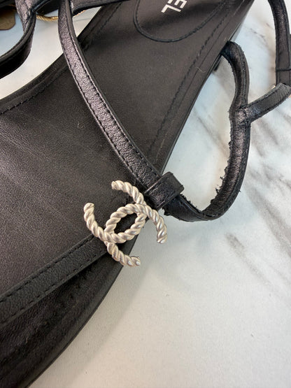 Chanel sandals size 39.5