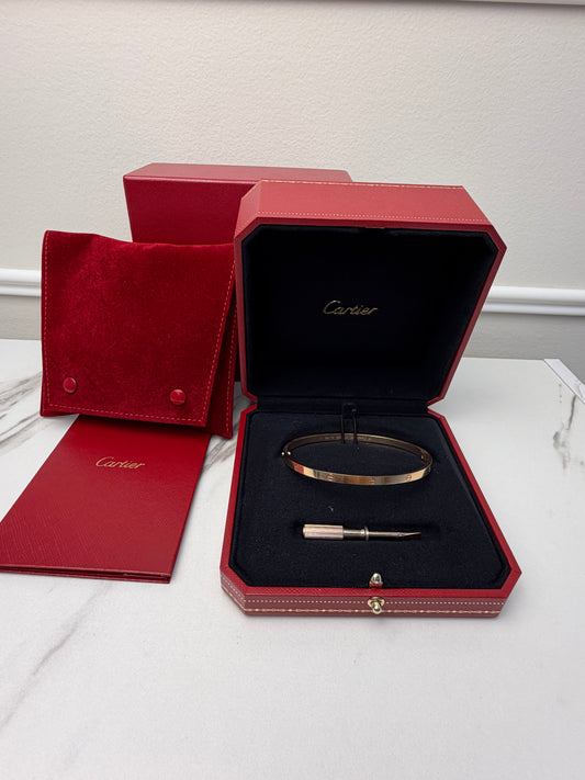 Cartier Love Bracelet, Rose Gold, Small version, Size 20