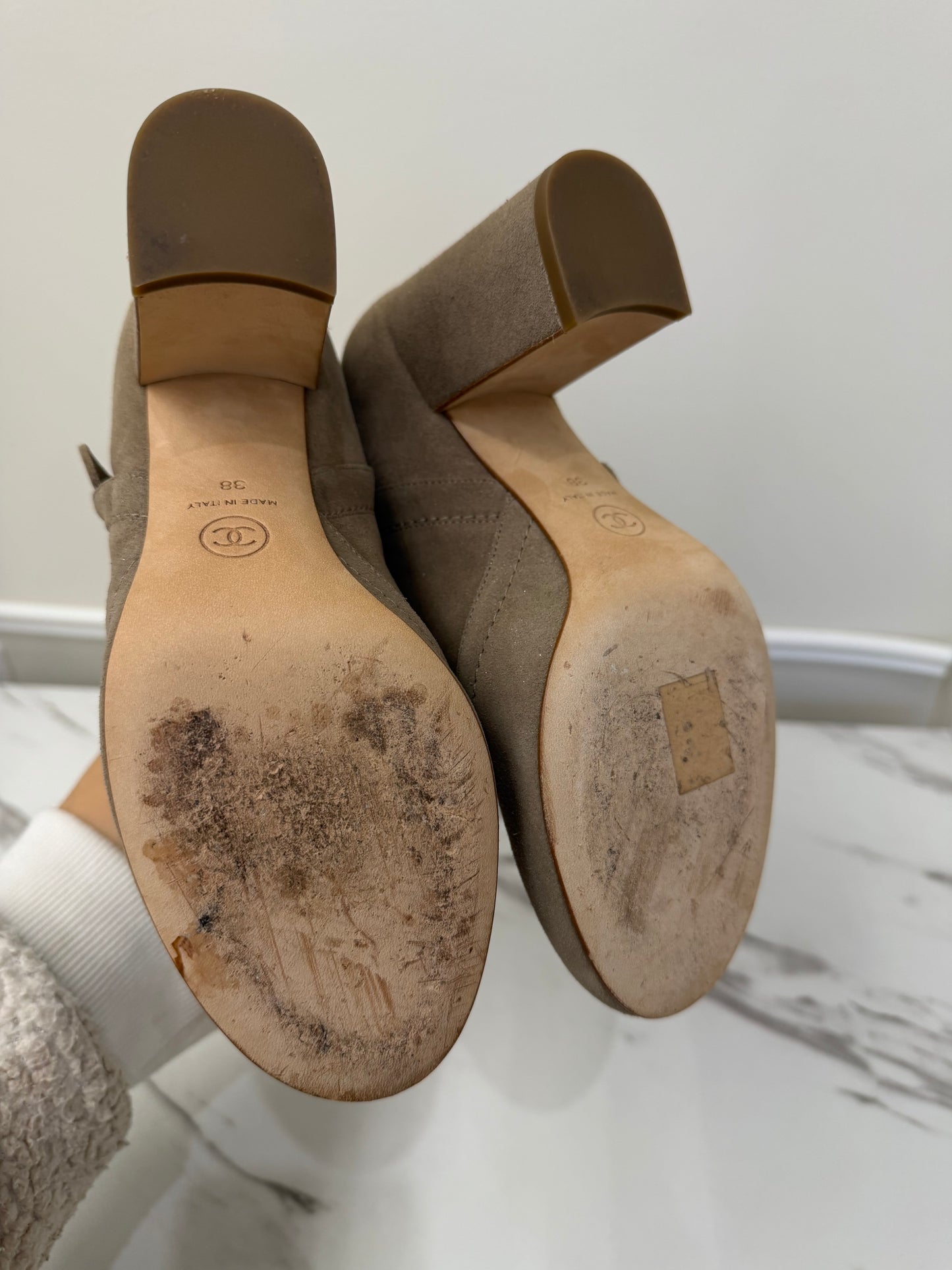 Chanel Suede Boots