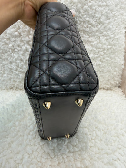 Lady Dior , Size Small, Grey/ Gold