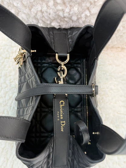 DIOR SMALL TOUJOURS BAG, Black/Gold