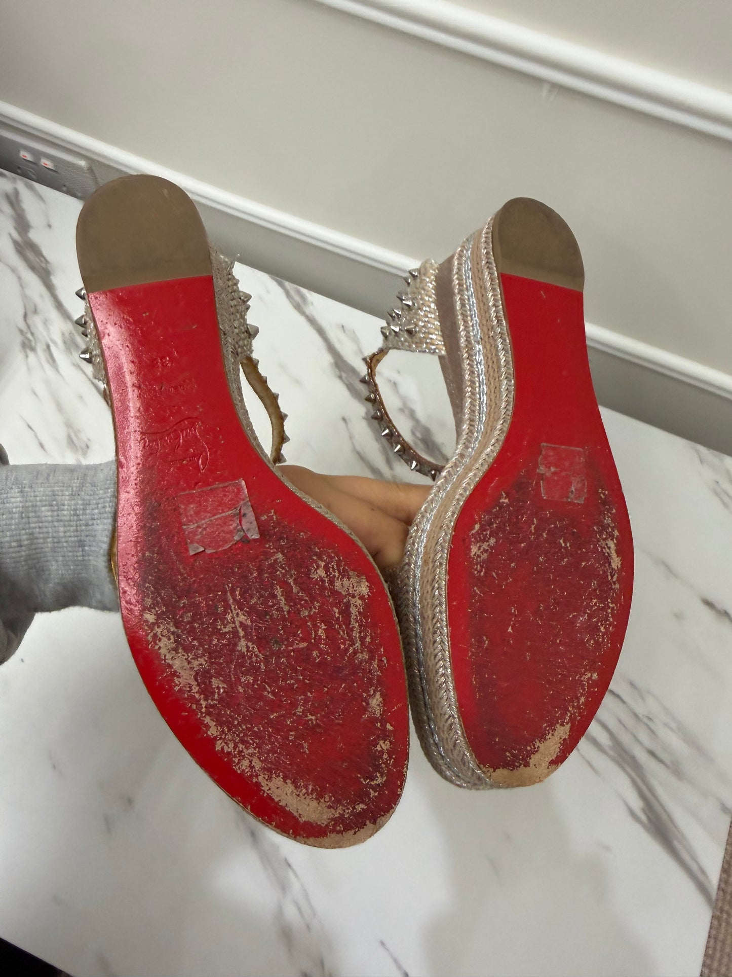 Christian Louboutin Wedges, Size 38