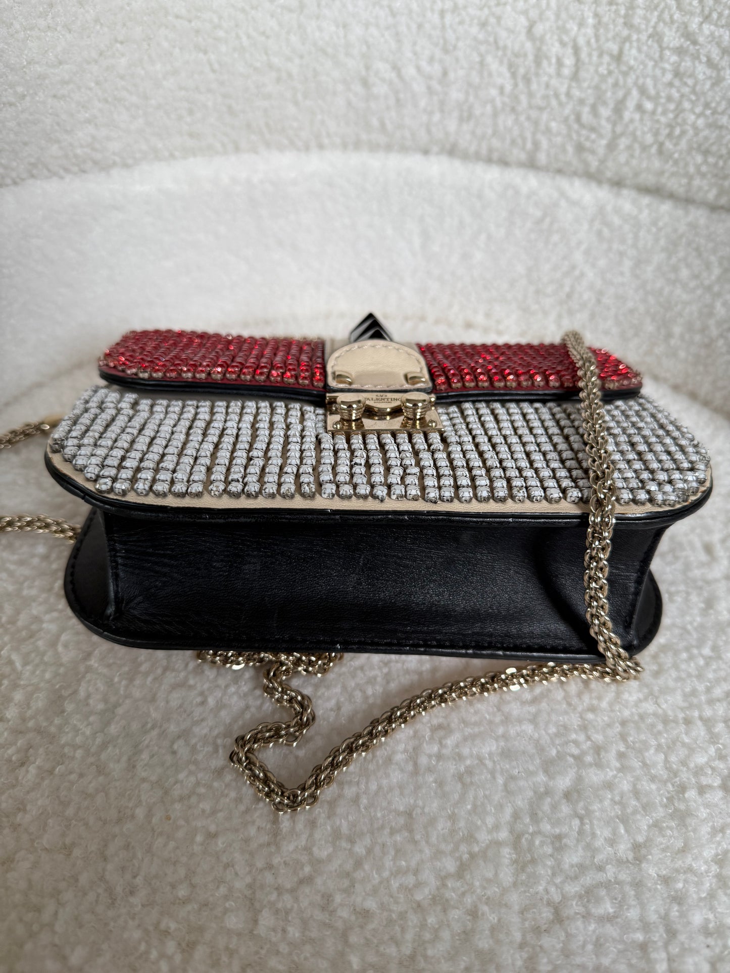 Valentino Glam lock crossbody bag