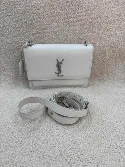 Saint Laurent YSL medium sunset white/silver bag