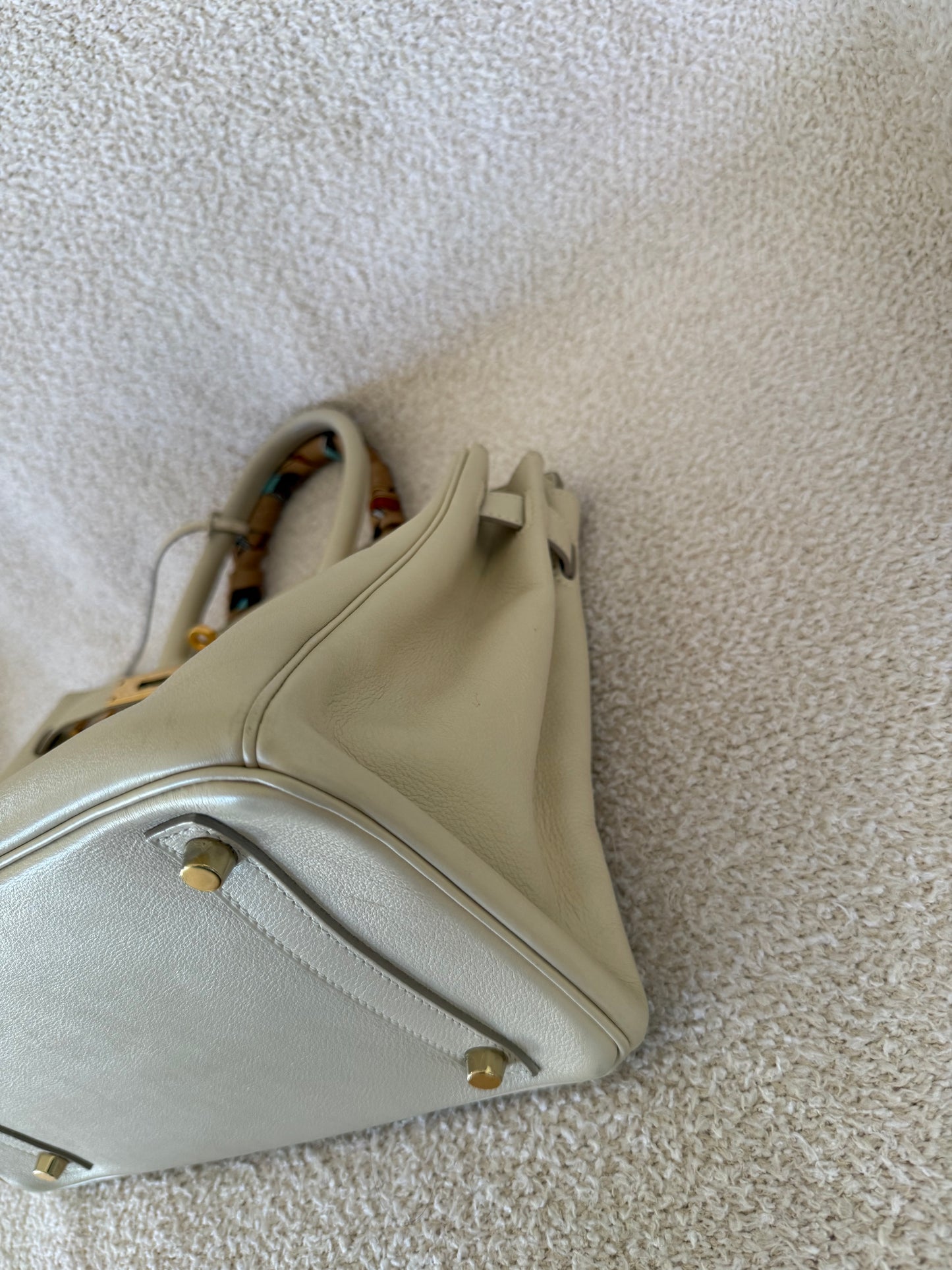 Hermes’ Birkin 30 swift parchemin with ghw