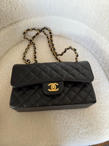 Chanel classic small flap black