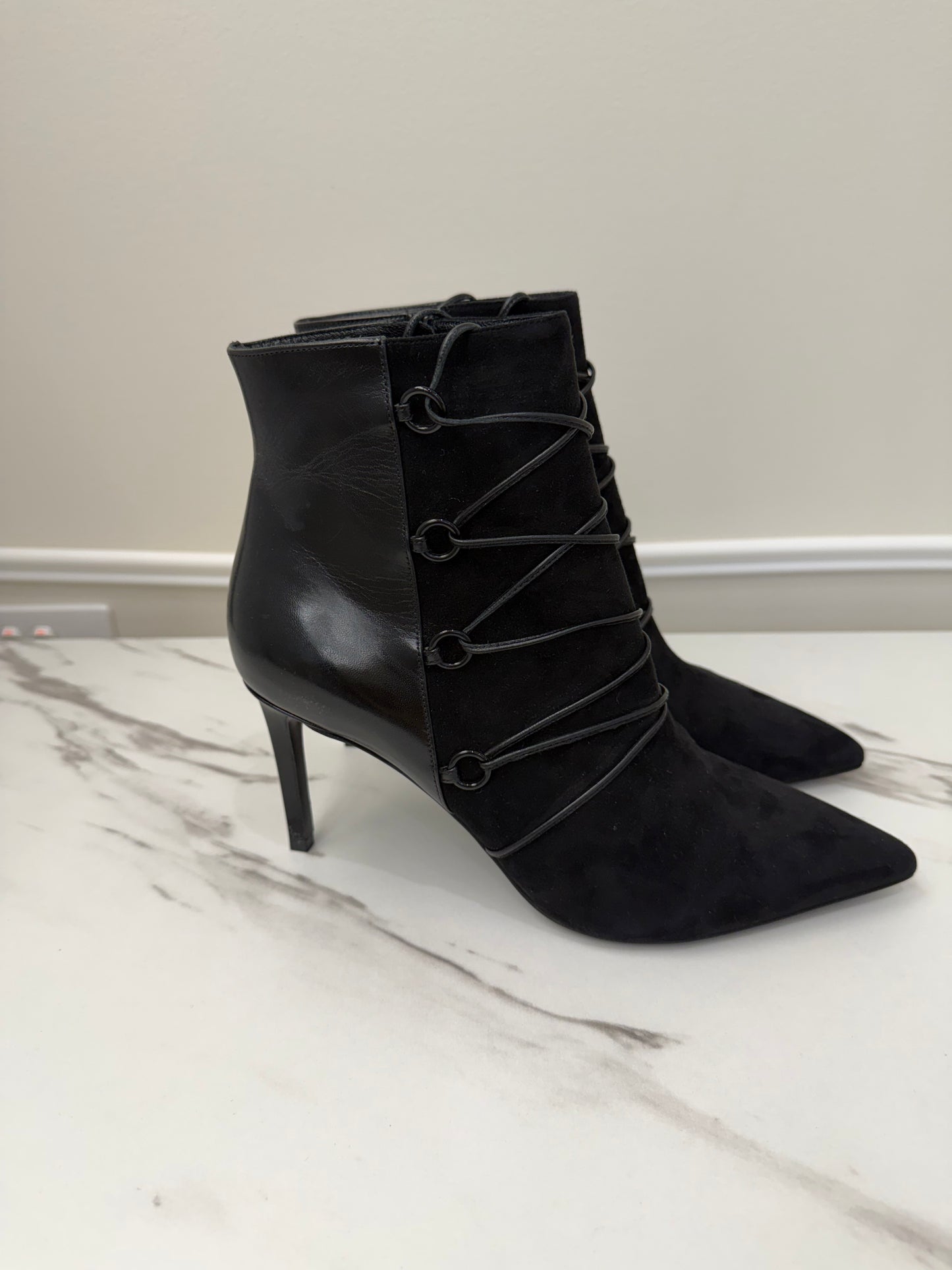 Saint Laurent Suede & Leather Boots