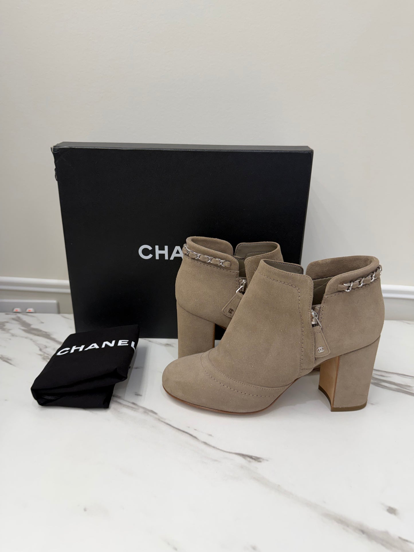 Chanel Suede Boots