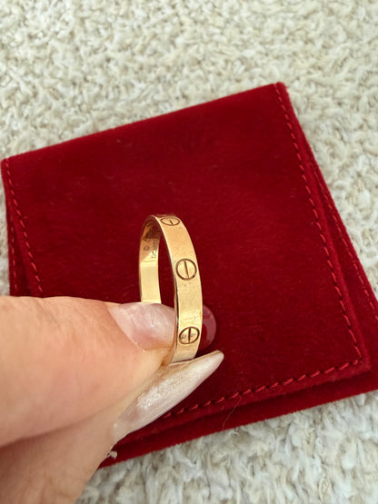 Cartier love ring goes good size 63