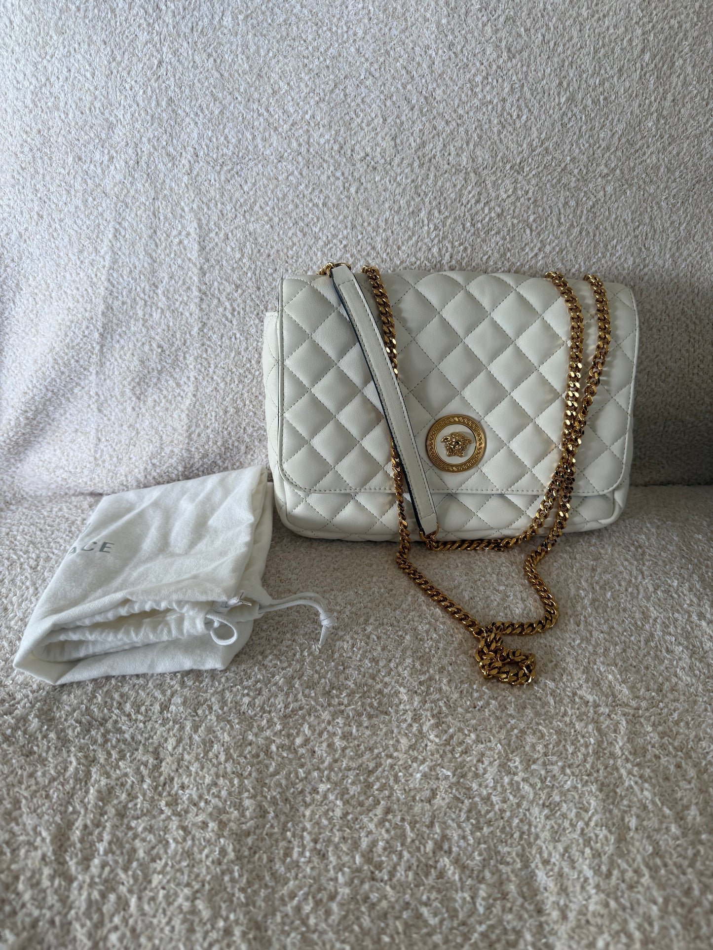 Versace Medusa quilted Nappa bag