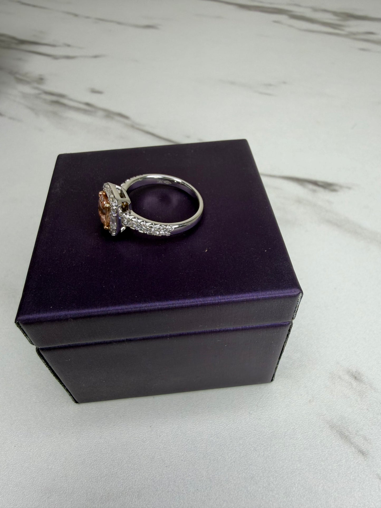 Anton Peach Pink Sapphire Ring