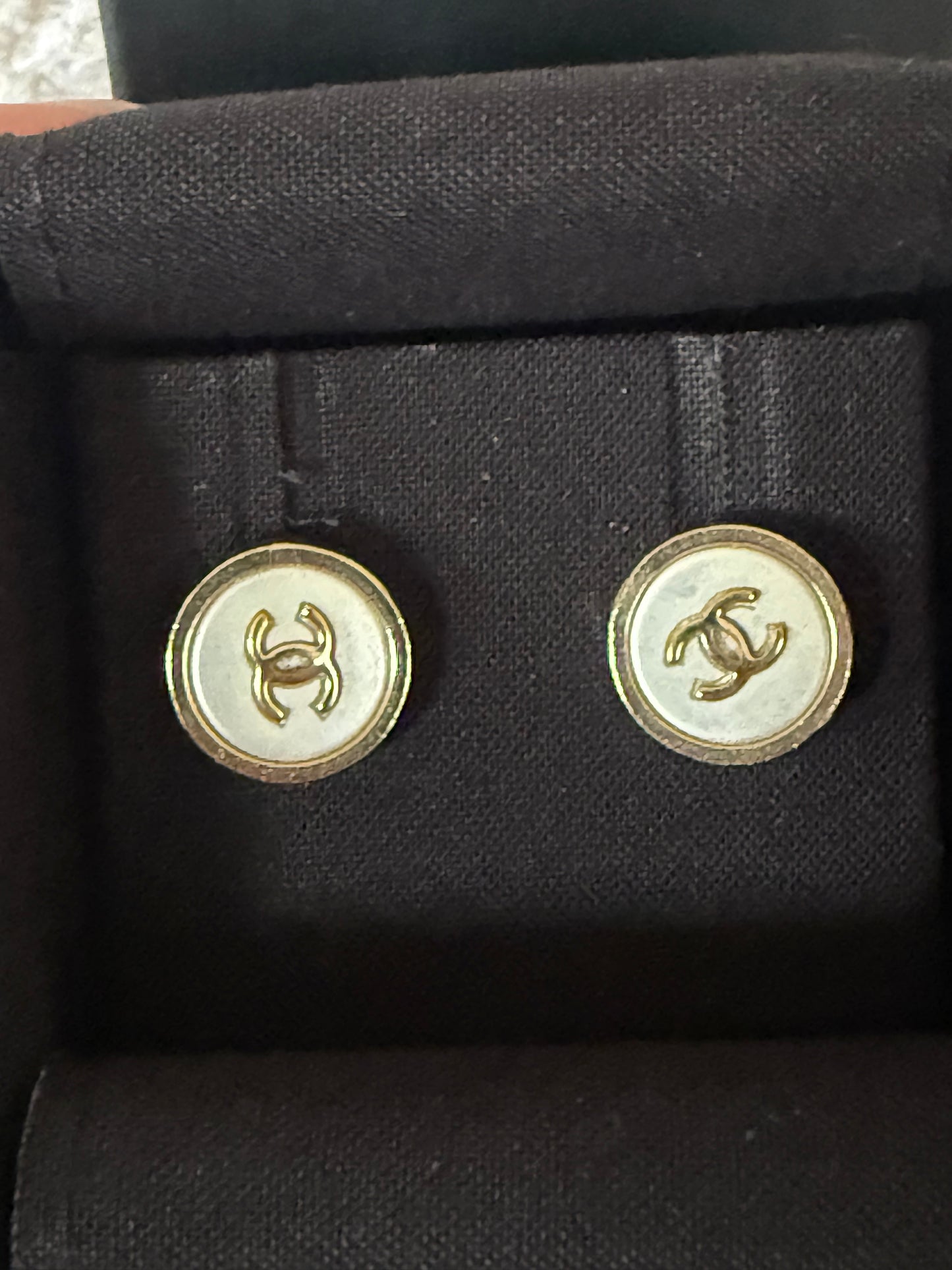 Chanel stud earrings