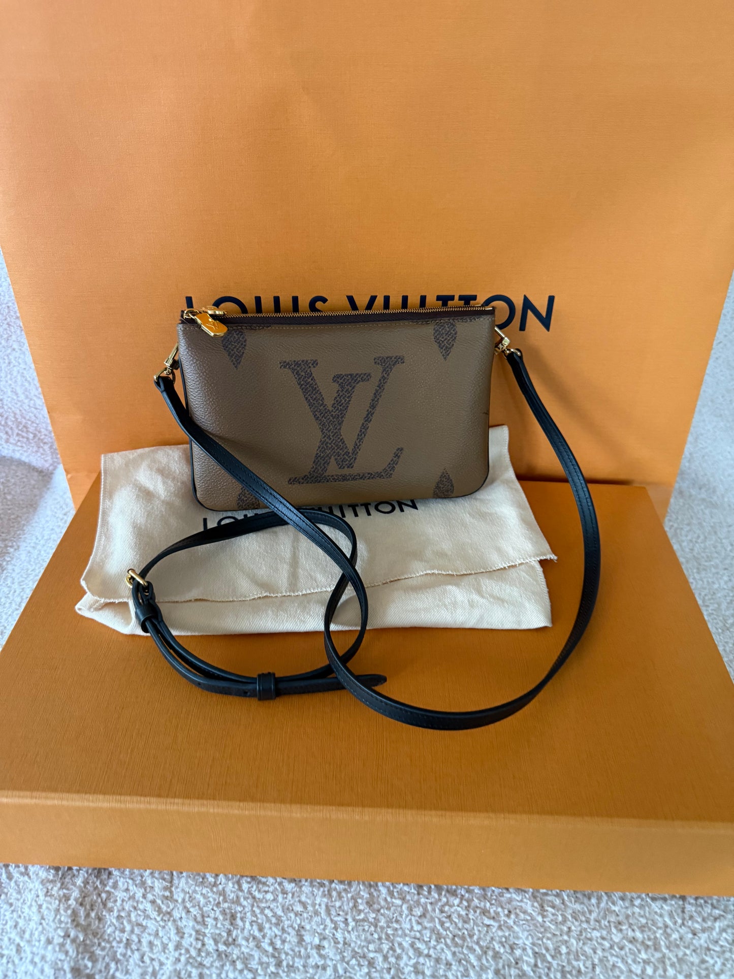 Louis Vuitton Double Zip Pochette bag
