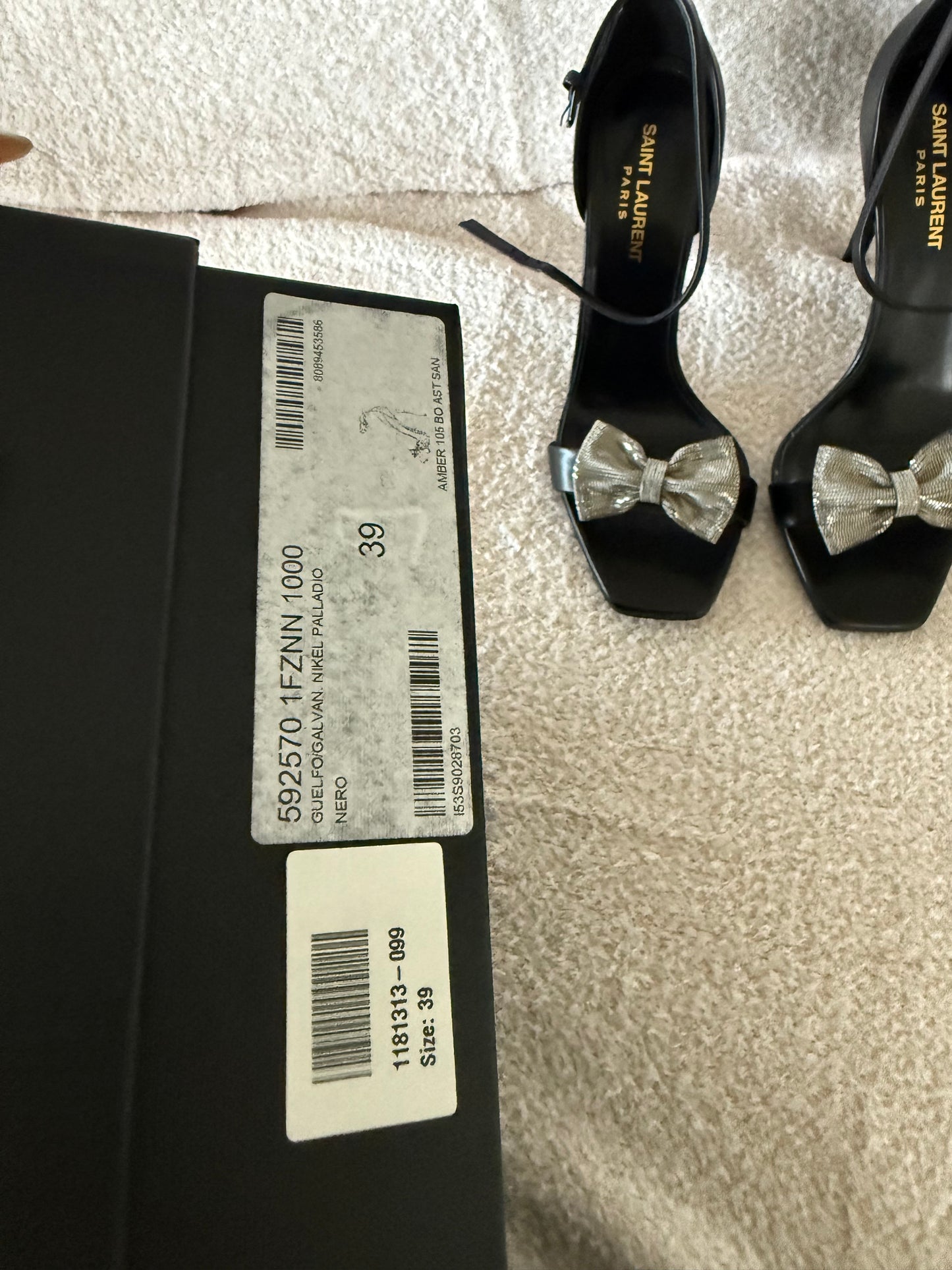 Saint Laurent sandals heels size 39