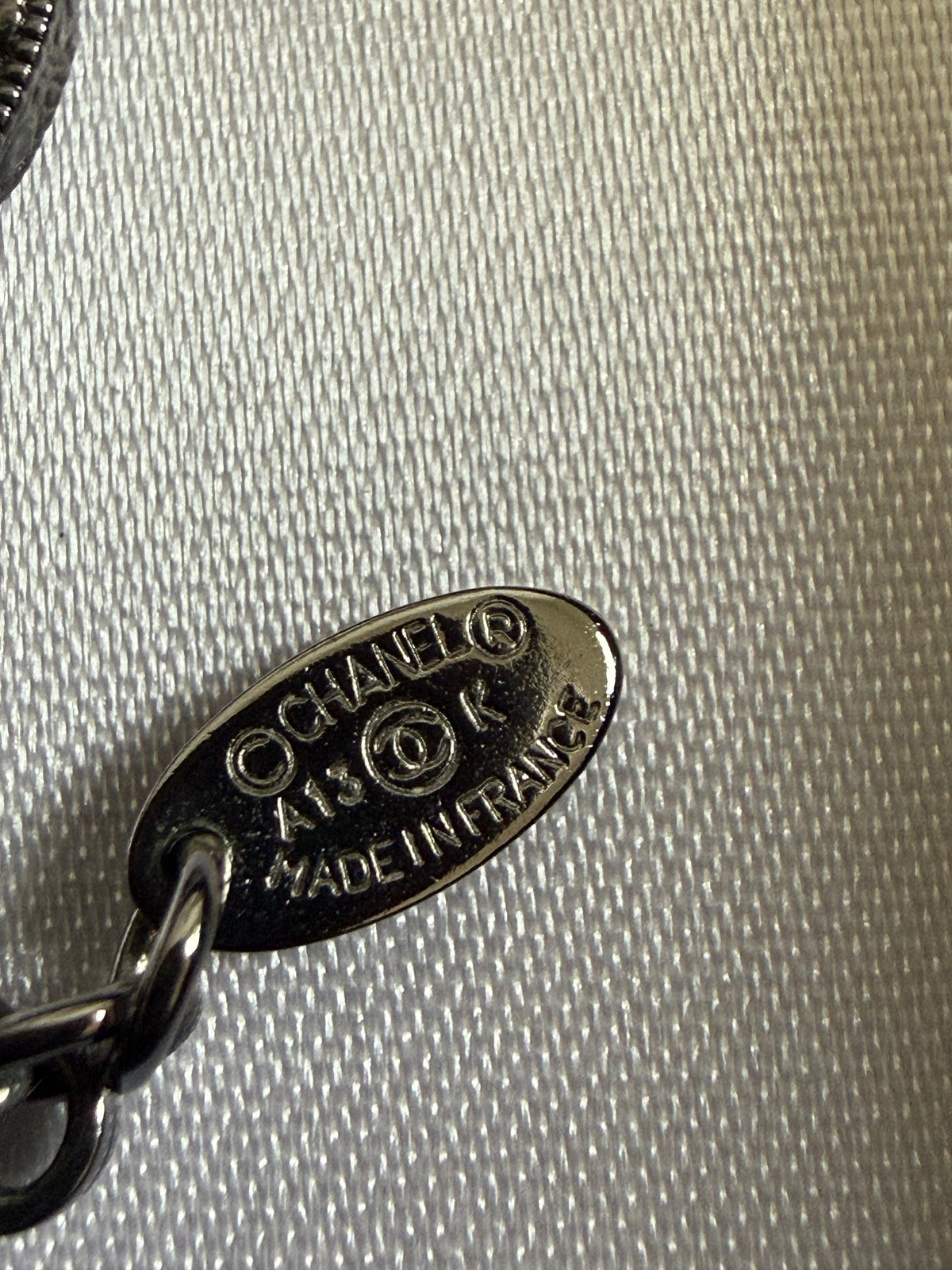 Chanel CC Logo silver tone Necklace