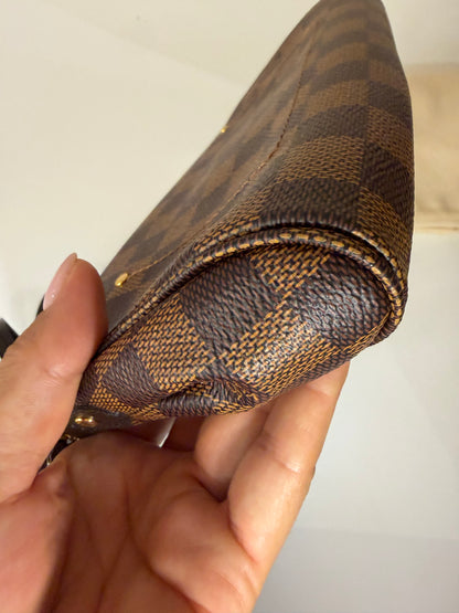 Louis Vuitton Damier Ebene Clutch/ Cross Body Bag, Small size