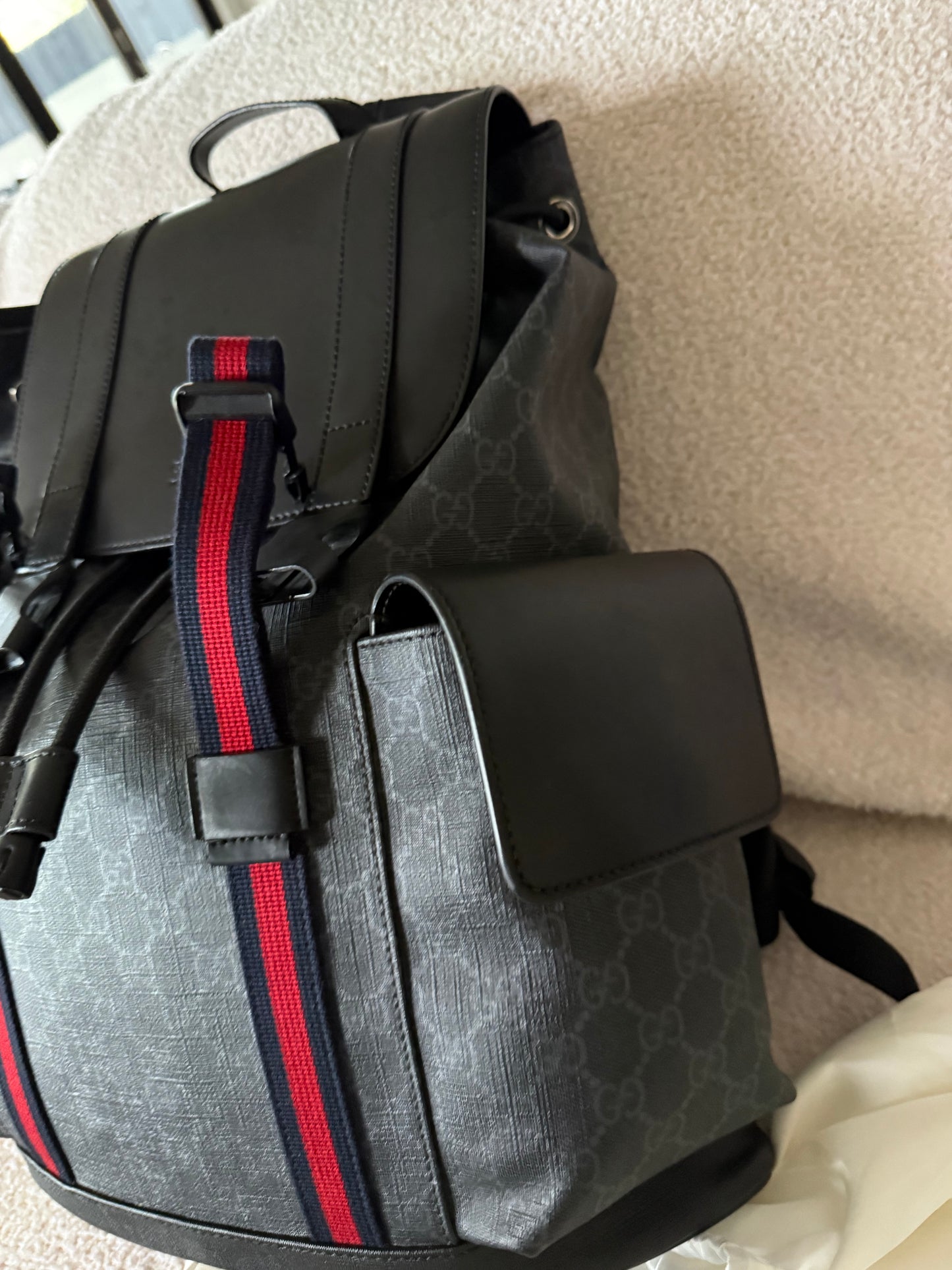 Gucci Soft Backpack in GG Supreme canvas