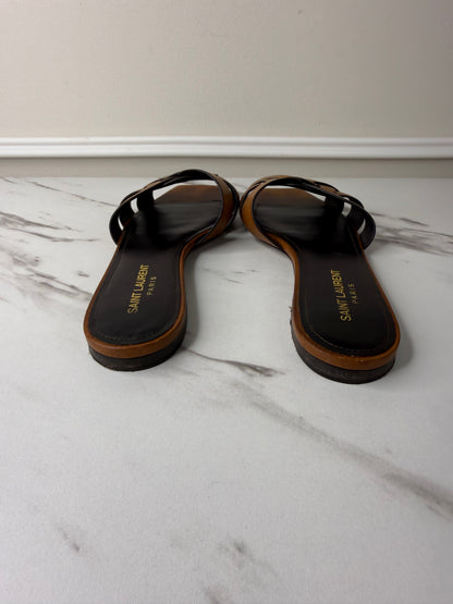 Saint Laurent Tribute flat sandals size 39