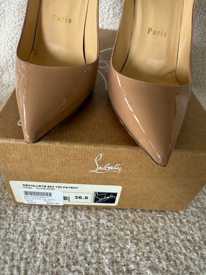 Christian Louboutin Decollette 100 size  36.5