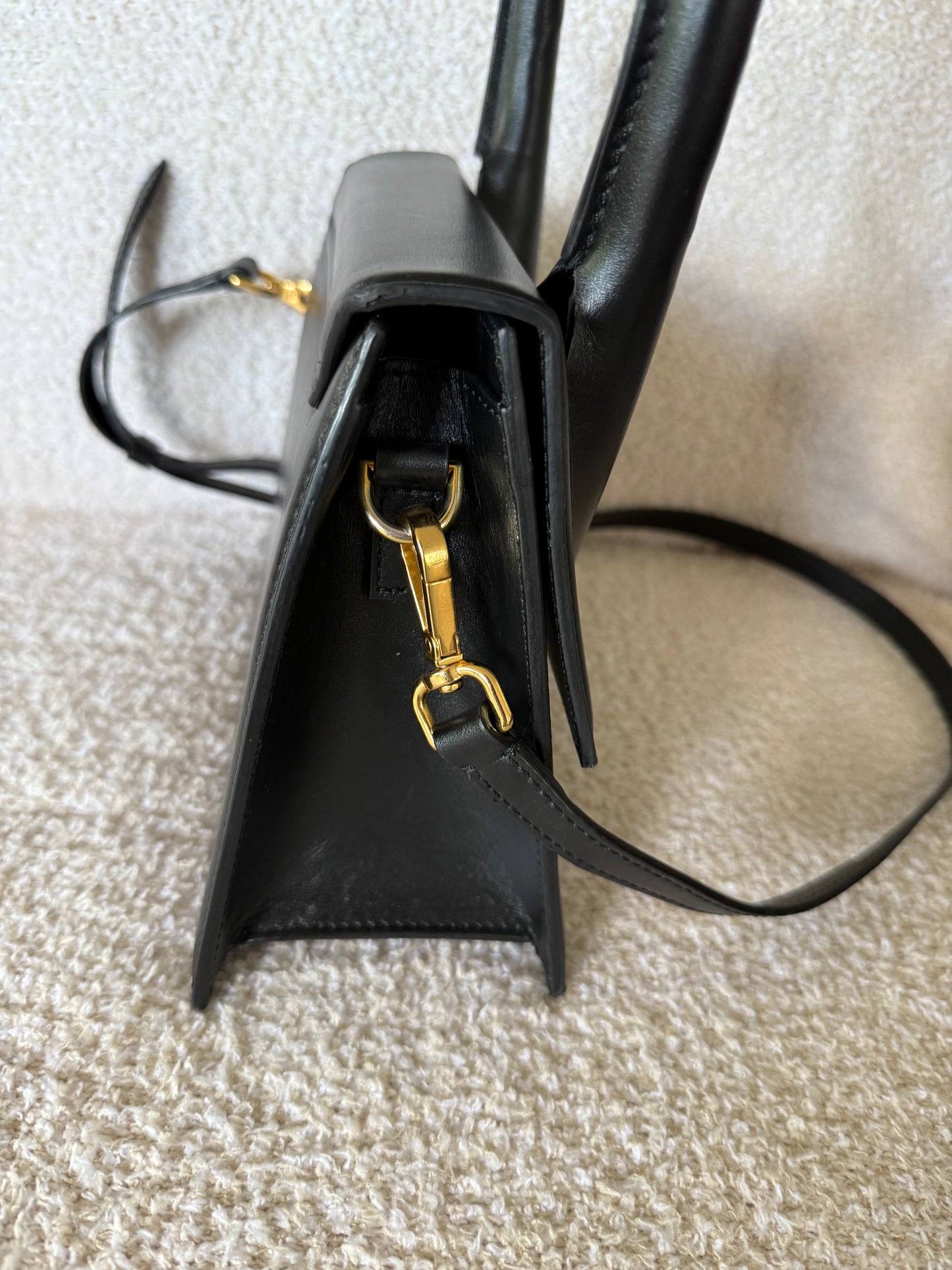 Jacquemus Le Grand Chiquito leather bag in blac