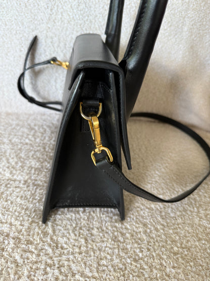 Jacquemus Le Grand Chiquito leather bag in blac