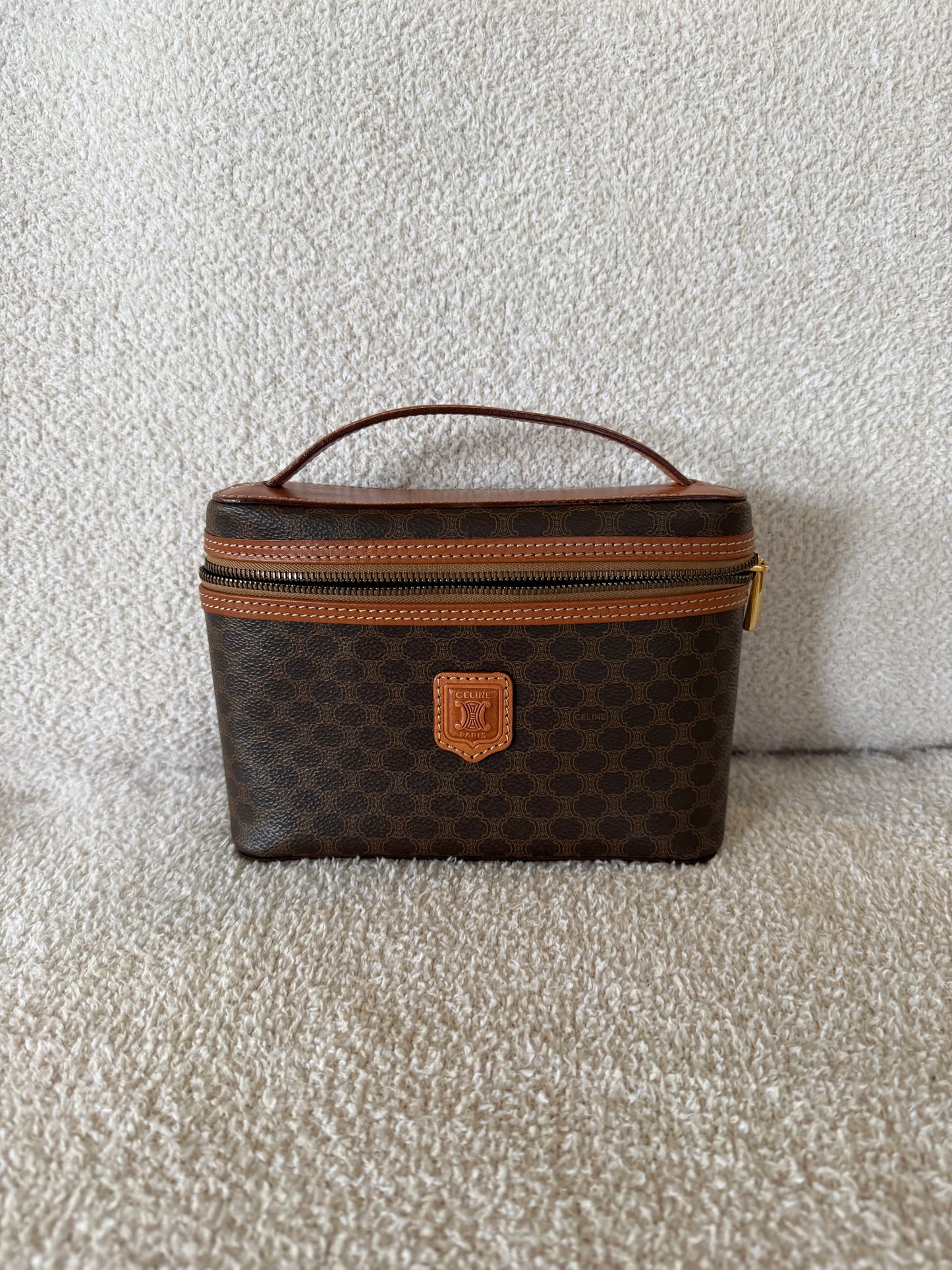 vintage Celine Macadam vanity bag