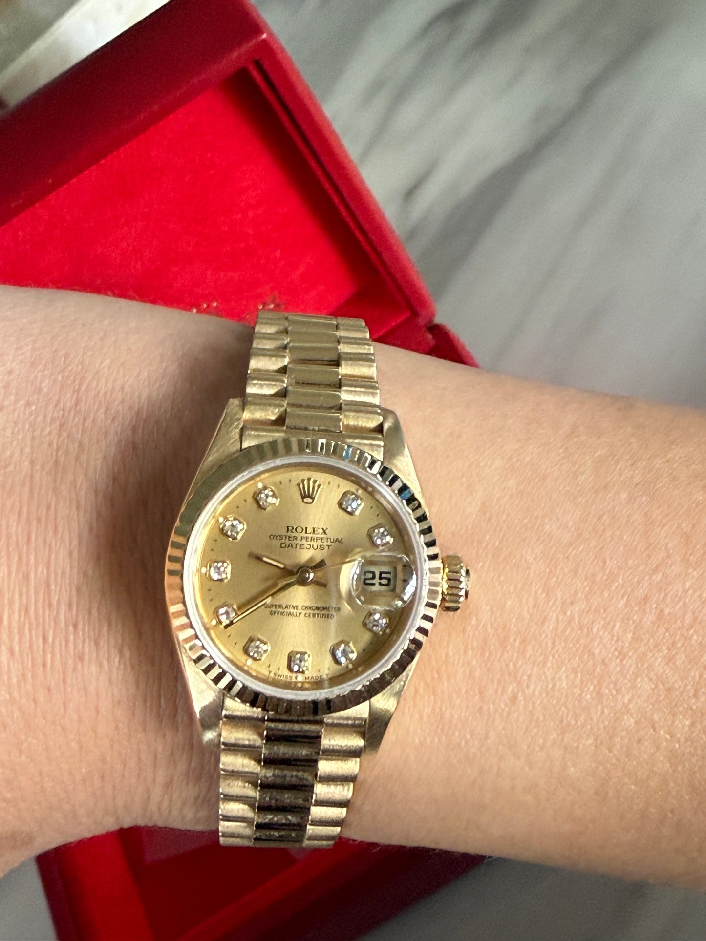 Rolex Datejust 18k gold 26mm
