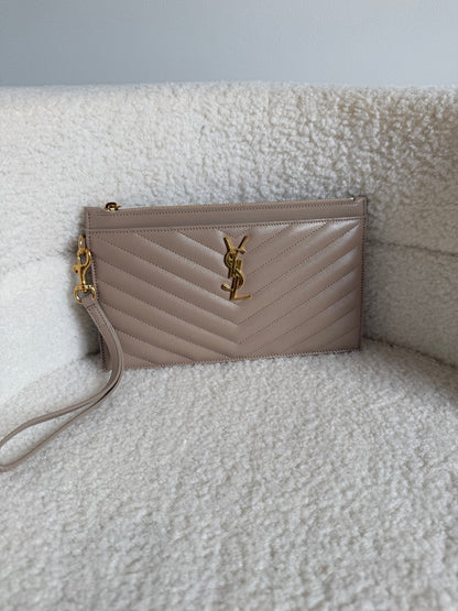 Saint Laurent Cassandre Matelassé Large Pouch