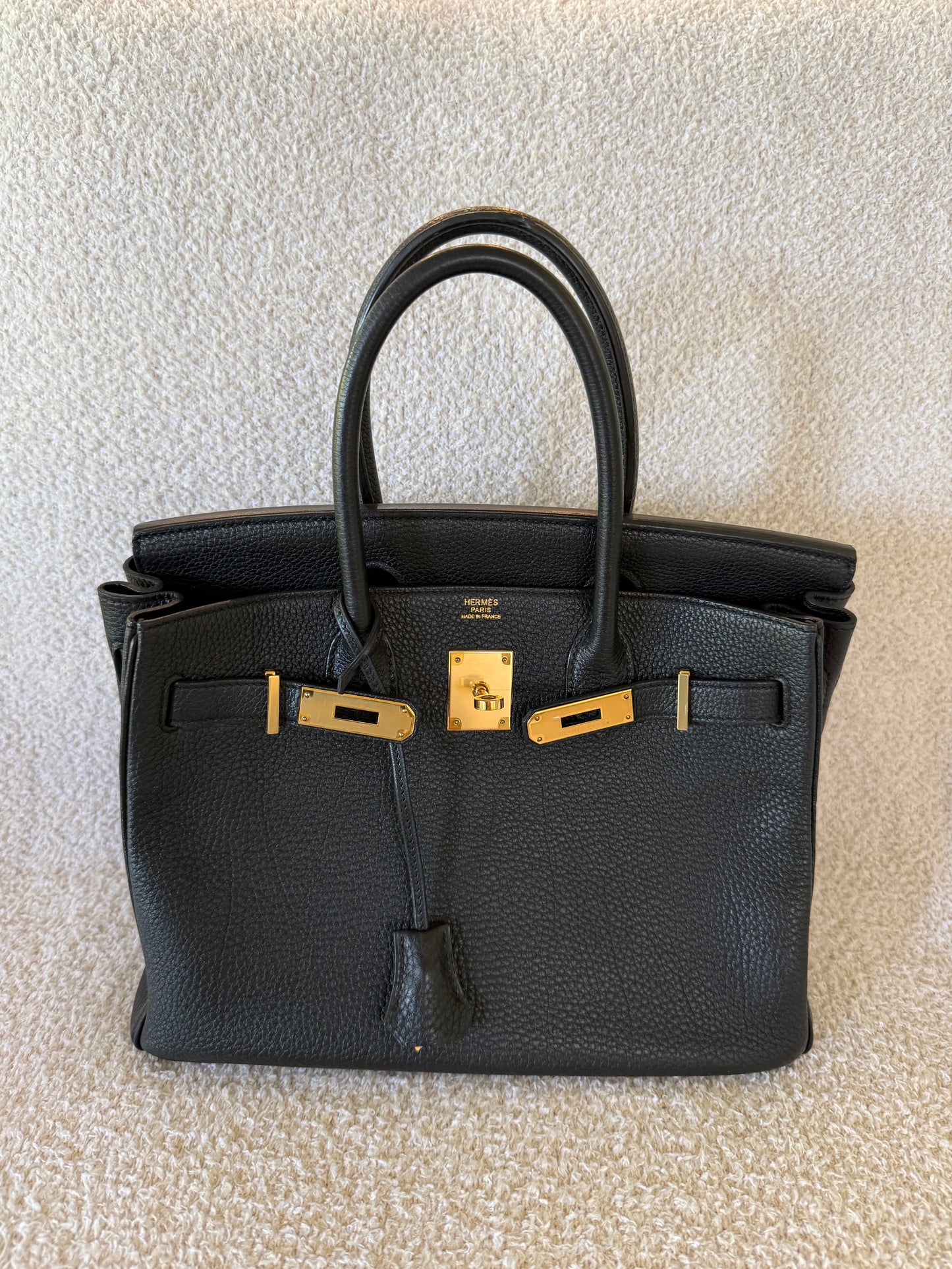Hermes’ birkin 30 Noir Togo with ghw
