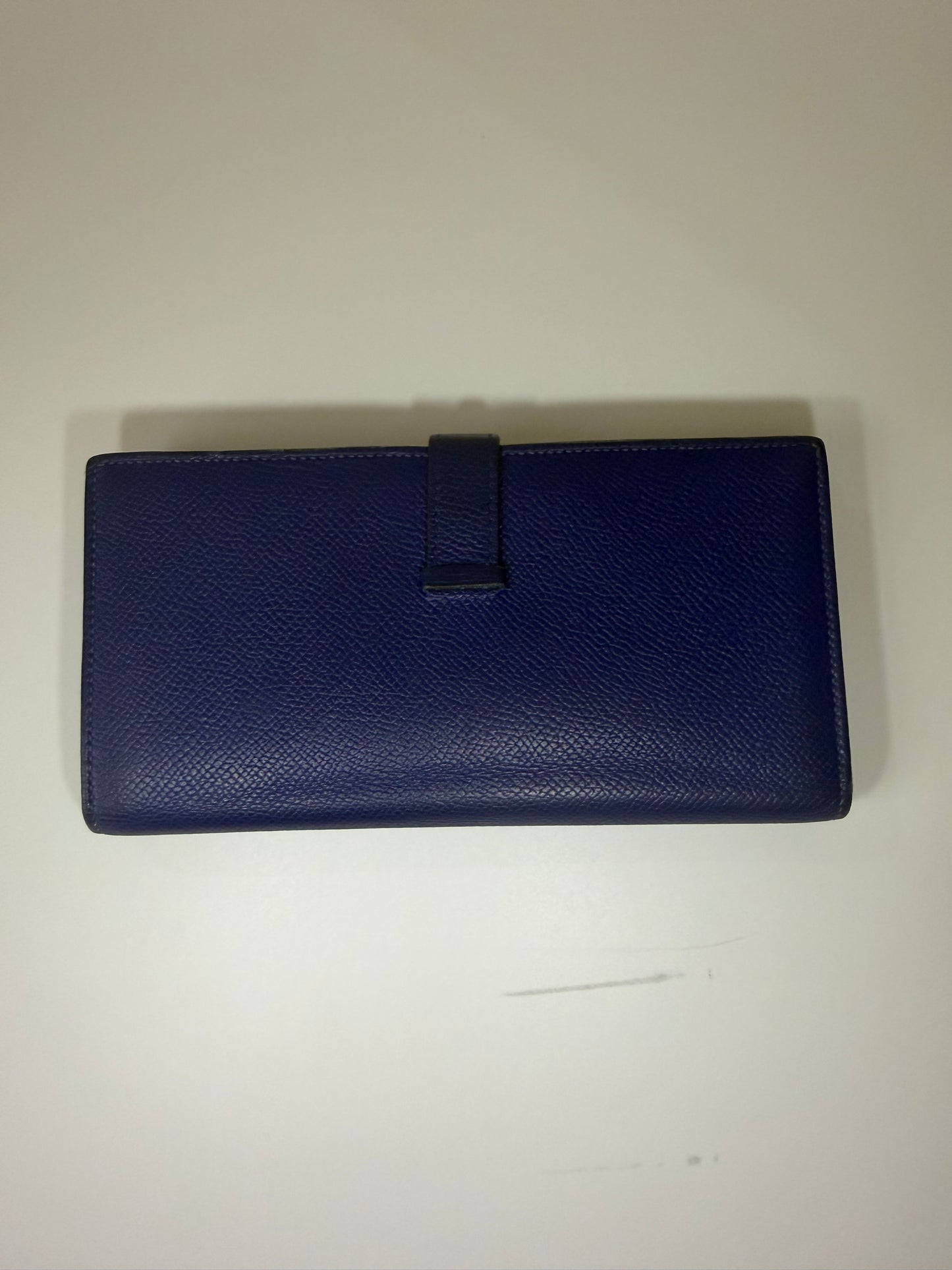 Hermes Bearn Wallet in Blue Electric