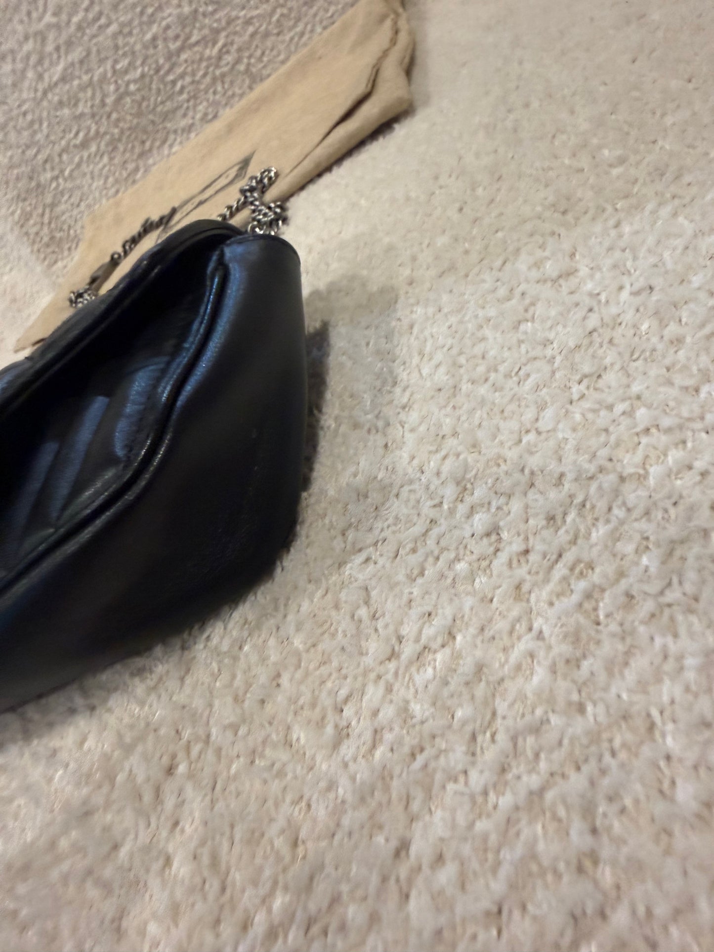 Black Gucci GG Marmont Super Mini bag