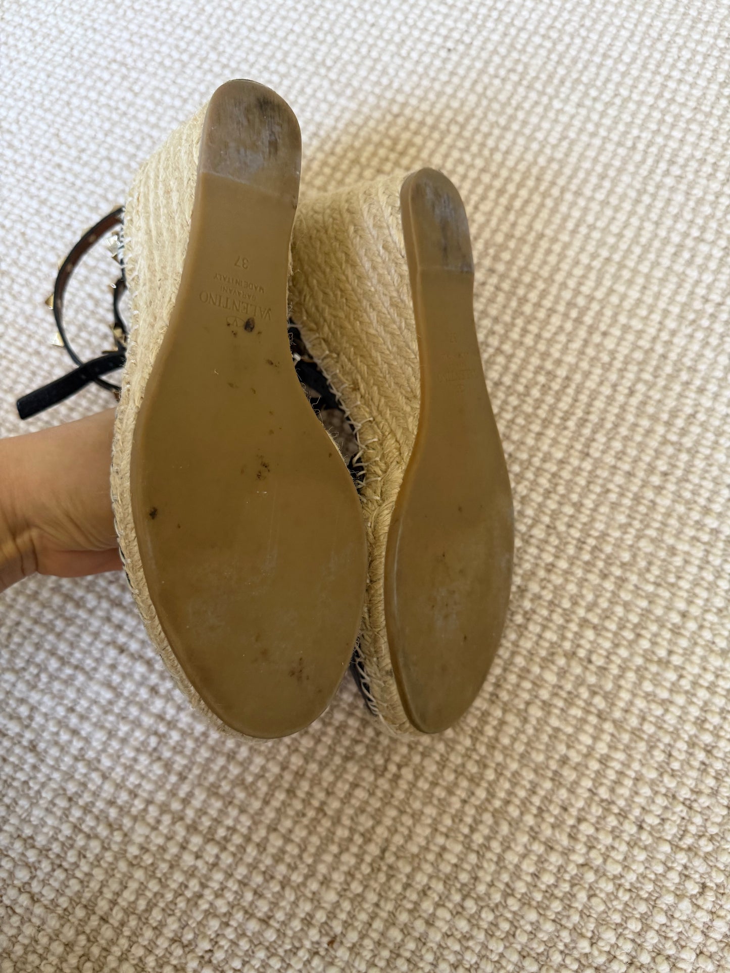 Valentino Rockstud Wedges size 37