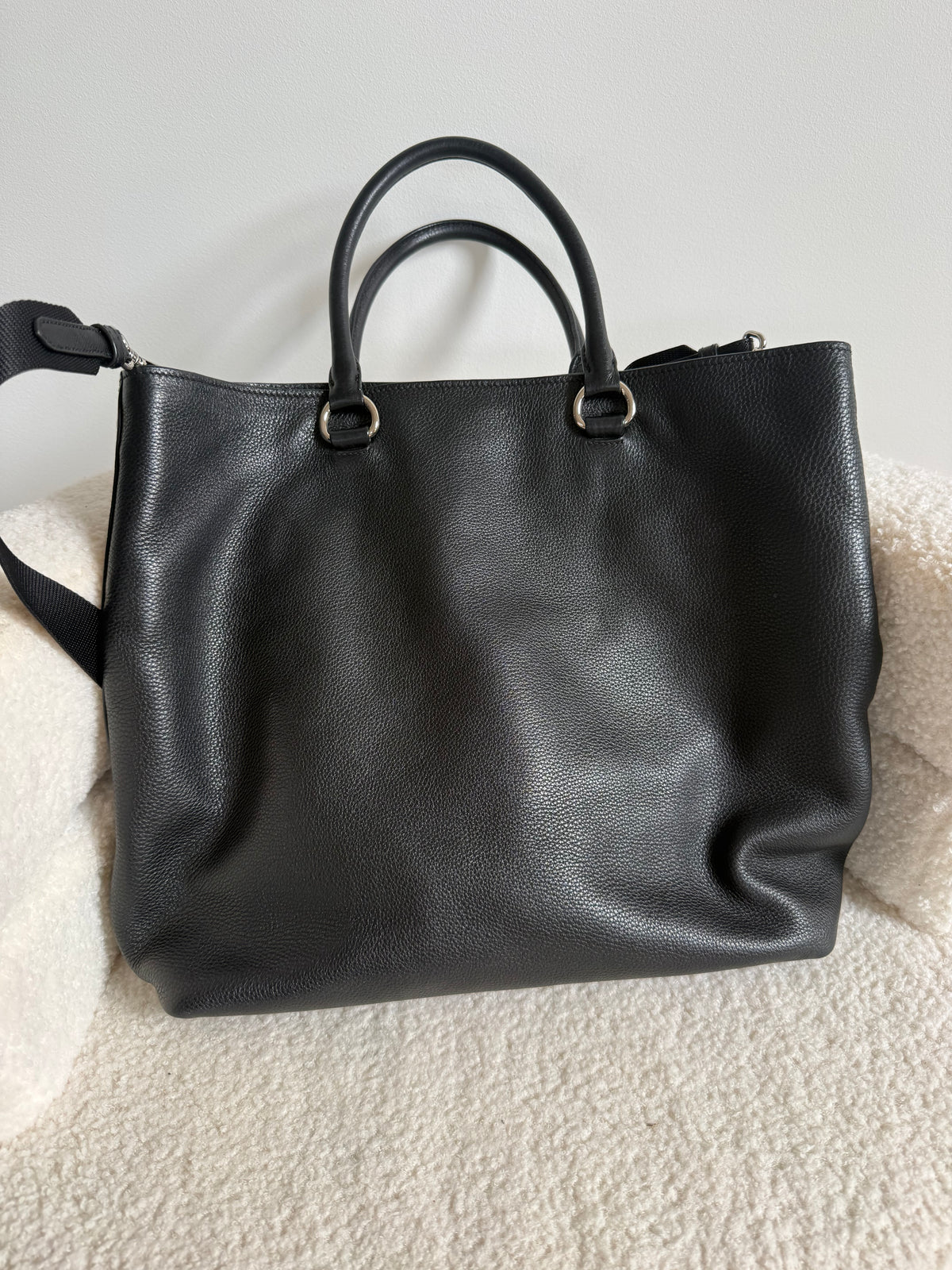 Prada Vitello Daino leather tote bag