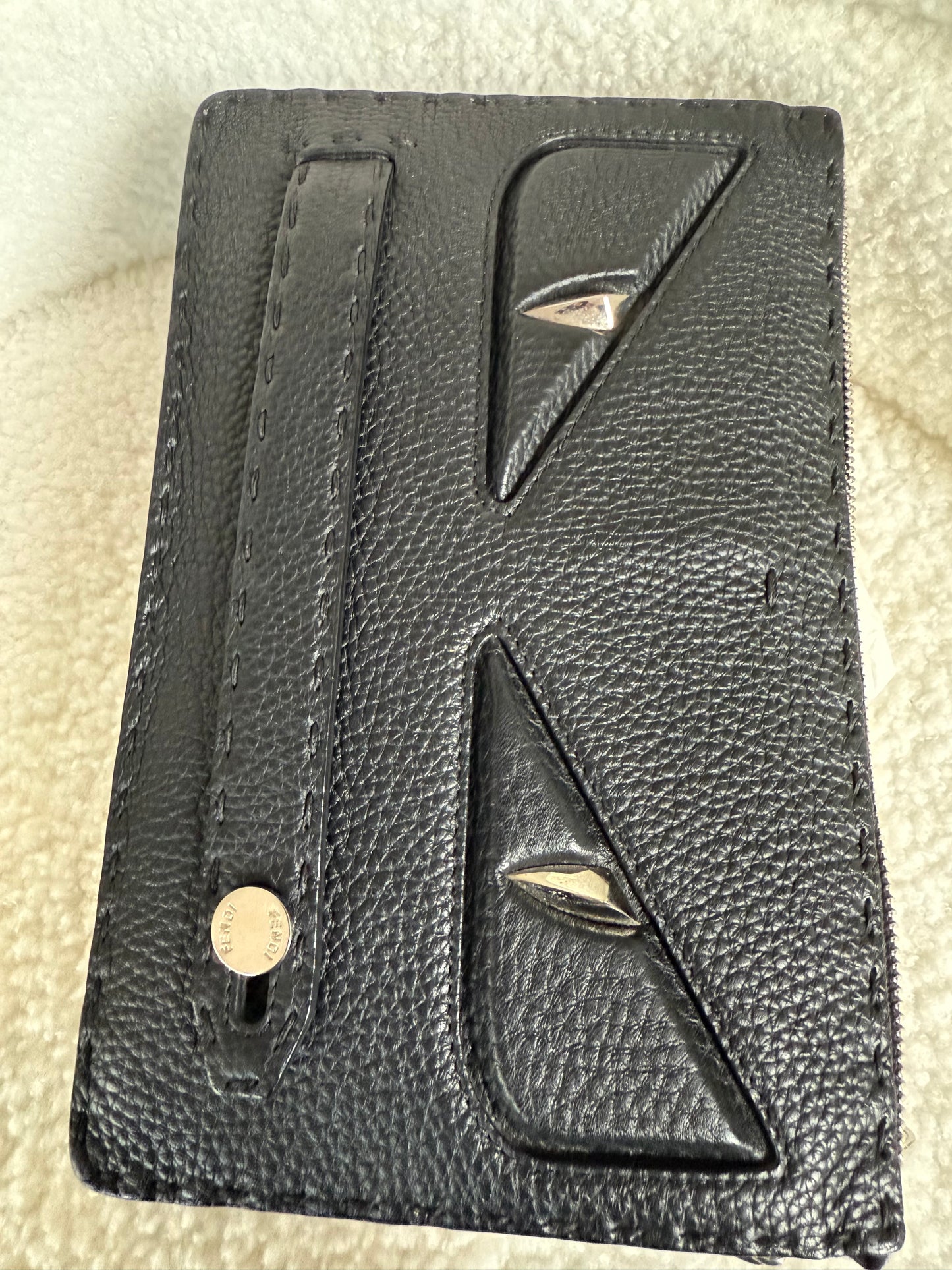 Fendi monster eyes clutch bag
