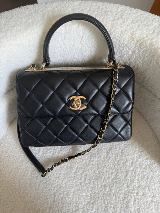 Chanel Trendy CC black with GHW Small