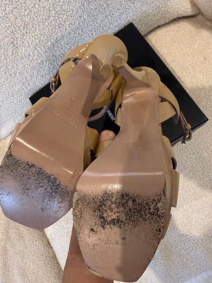 Saint Laurent Tribute platform sandals size 38.5