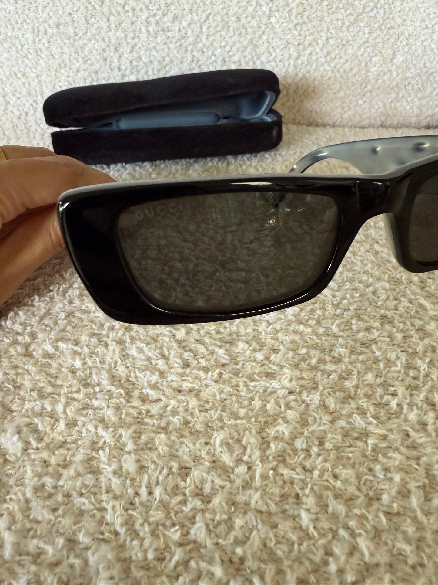 Gucci GG0516S rectangular-frame acetate sunglasses