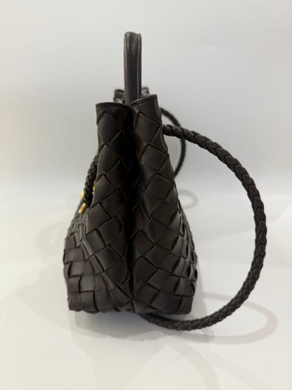 Bottega Veneta Andiamo Small Leather Top Handle Bag