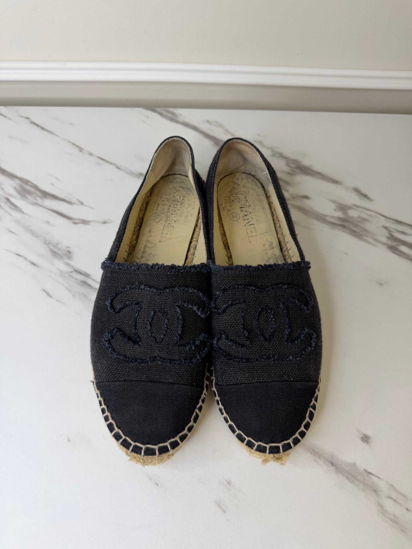 Chanel Classic CC Espadrilles, Size 39